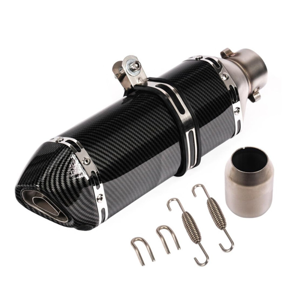 Motorbike Exhaust Universal Slip-On Muffler Silencer 51Mm Diameter 370Mm Length Removable Db Killer For Street Bike Atv 9393856737956