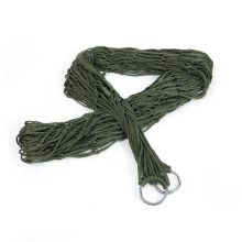 2pcs Nylon Hanging Hammock Camping Hammock Outdoor Gear Army Green Sleeping Swing