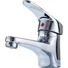 Chrome Solid Brass Basin Mixer Tap for Bathroom Sink, Kitchen & Vanity Single Lever Faucet
