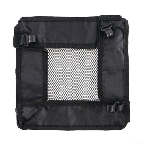 Outdoor Folding Table Storage Net Bag 28x28x6.5 cm, Mesh Organizer For Outdoor Kitchen Items, Folding Table Accessory