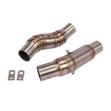 Motorcycle Exhaust Pipe Muffler No DB Killer Mid Link Pipe For Kawasaki Z1000 2010-2021 And Z1000SX 2010-2019