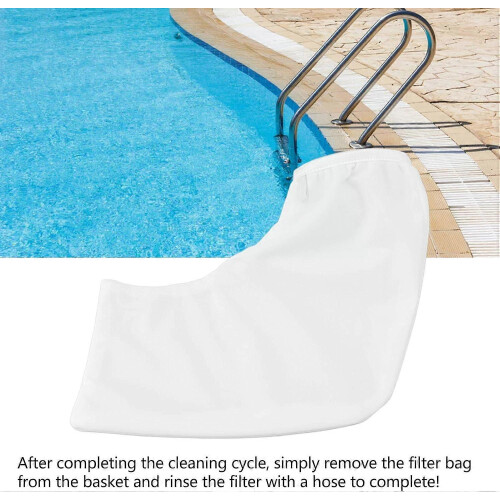 Pool Vacuum Cleaner Filter Bag, Nylon Replacement Filter for Pilot H1 Handheld Rechargeable Pool Cleaner, Durable and Efficient 2