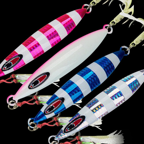 Hard Baits Slow Shaking Jigs Luminous Artificial Lures Glowing Spinner Lures Jigging Hooks 1