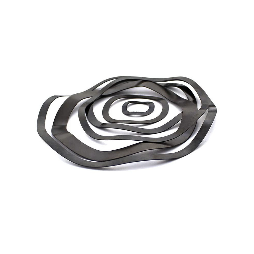 Wave Washers Black Set, 50 Pieces, M3-M19 And M21-M24, M24x31x0.4mm, Spring Washers For Various Applications 9393856738540