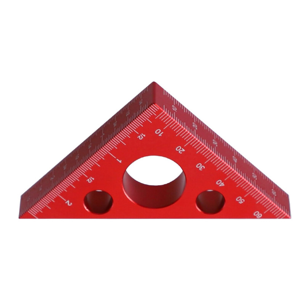 Carpenter Ruler Aluminum Alloy Right Angle Angled Ruler Woodworking Measuring Tool Double Scale 9016109885302