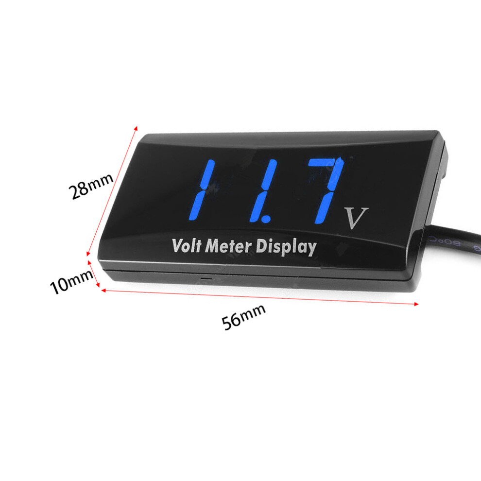 Digital Voltmeter Voltage Gauge 12V Digital Led 8320539374499