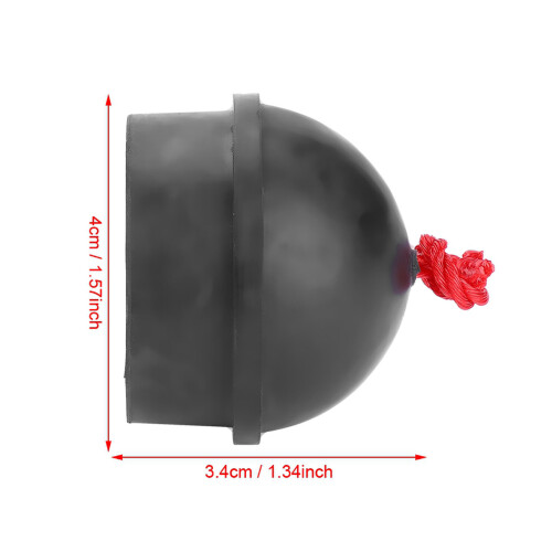 Billard Que Chalkhalter-Set – Schwarzes Gummi, hängbar mit Kabel 1