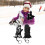 1 Pair Junior Ski Mittens Graffiti Black 12