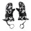 1 Pair Junior Ski Mittens Graffiti Black 1