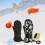 1 Pair Junior Ski Mittens Graffiti Black 11
