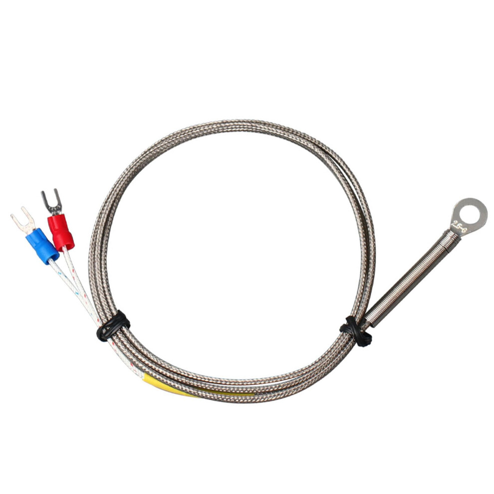 K Type Thermocouple Temperature Sensor, 4Mm Hole, High Temperature Probe, Length Options 1M/2M/3M/4M/5M 9084446937190