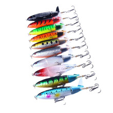 Hard Crankbait 10Pcs Propeller Tail Lures Rotating Tail Topwater Baits For Freshwater And Saltwater Fishing