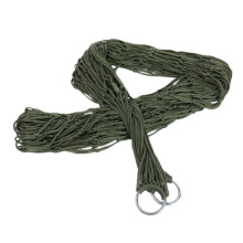 Camping Hammock Army Green Nylon Thickened Construction with Heavy Duty Ropes for Garden Outdoor Travel