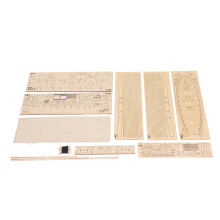 130 Wooden Sailboat Kit for Teens & Adults – 15in Model Ship