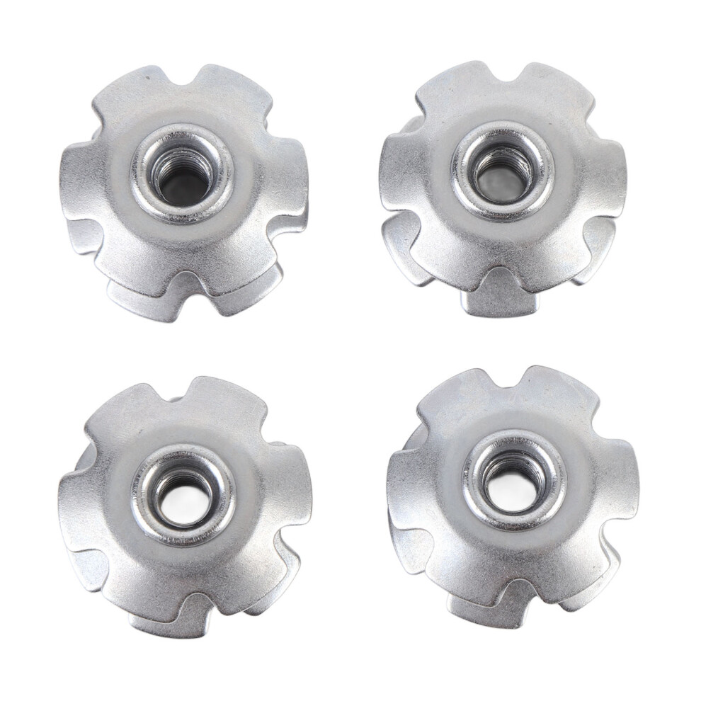 4Pcs Cycle Headset Star Nut Steel 28.6Mm Efficient 8320539376059
