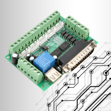 MACH3 5-Achs USB CNC Breakout-Board mit isolierten Eingängen und Spindelsteuerung