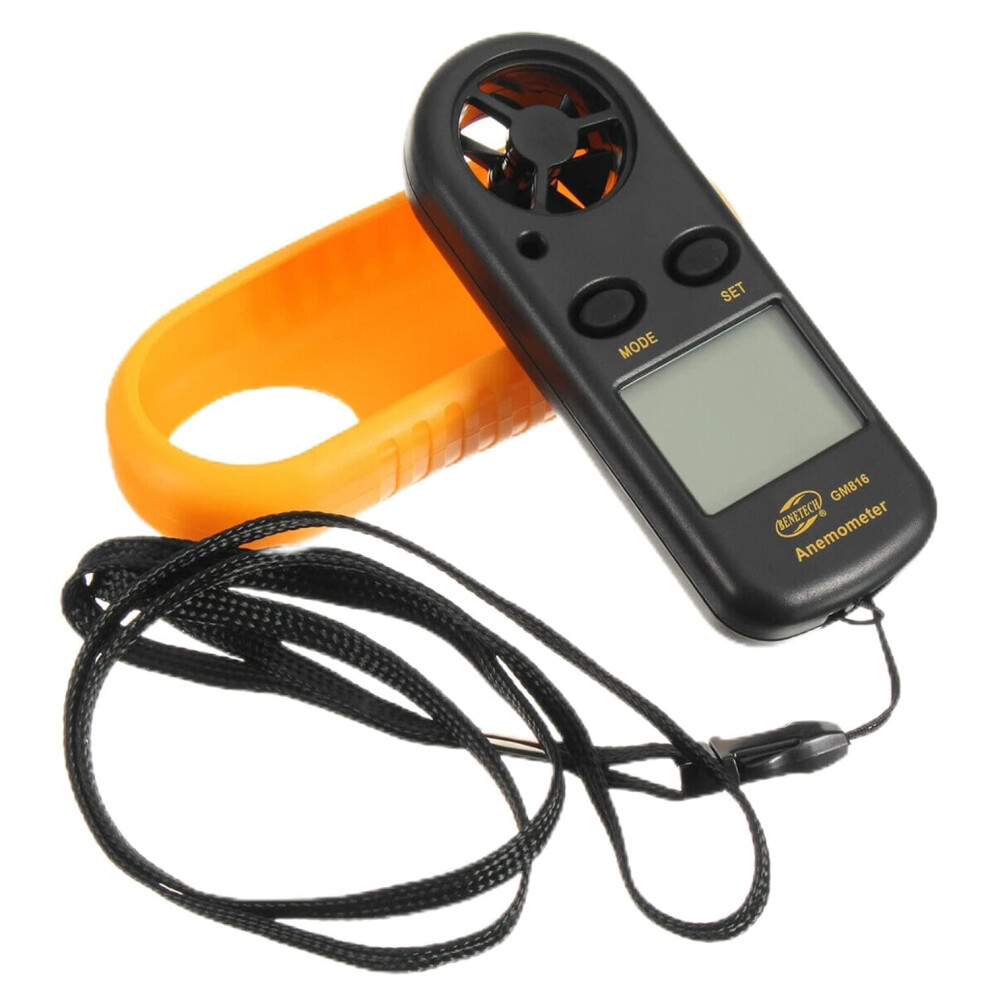 Digital Handheld Anemometer With Backlight Lcd Display For Wind Speed Meter And Temperature Measurement 9393856739714