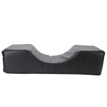 Beauty Lash Pillow Eyelash Extension Neck Pillow Black PU Leather Foam Pillow For Beauty Salon Grafting