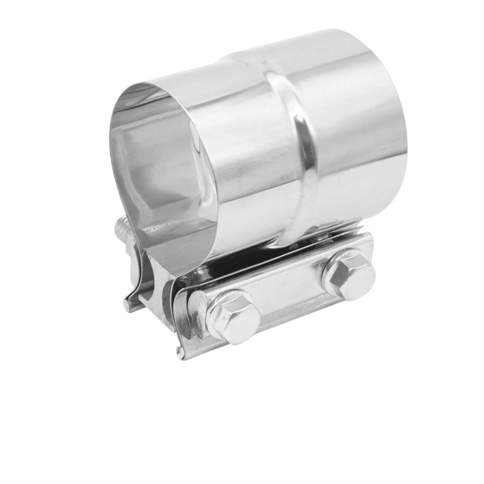 Exhaust Pipe Butt Joint Band Clamp 304 Stainless Sleeve Coupler, Universal 2-3 In (51-76 Mm), Muffler Fits 57X60 Mm Tip 6447073691607