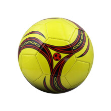 Soccer Ball PVC Construction Durable Training Ball Advanced Yellow Size 5