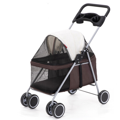 Pet Stroller Outdoor Portable Folding Small Pet
