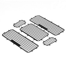 5 Stück schwarze Metall-Fensternetze für 1/10 RC Crawler TRX-4