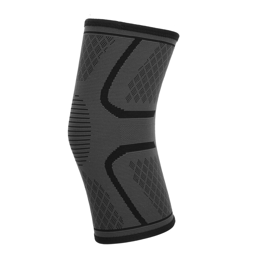 Black Compression Knee Brace Anti‑Slip Athletic