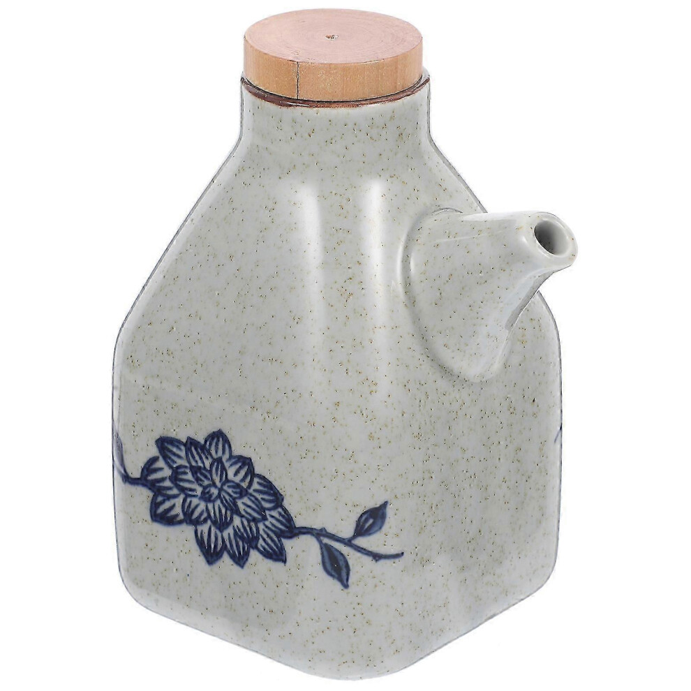 Decorative Soy Sauce Bottle for Vinegar, Soy Sauce Storage Jar (350ml)