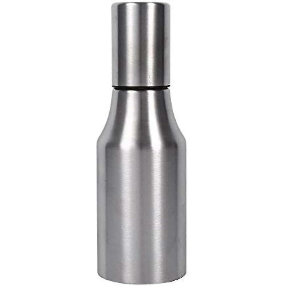 Stainless Steel Olive Oil Bottle, Vinegar Dispenser with Pour Spout (500ml)