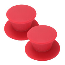 Silicone Pot Lid Knob Cover 2-Pack Reusable Heat Protector For Glass Pan Lid Handle Replacement Fits Pots