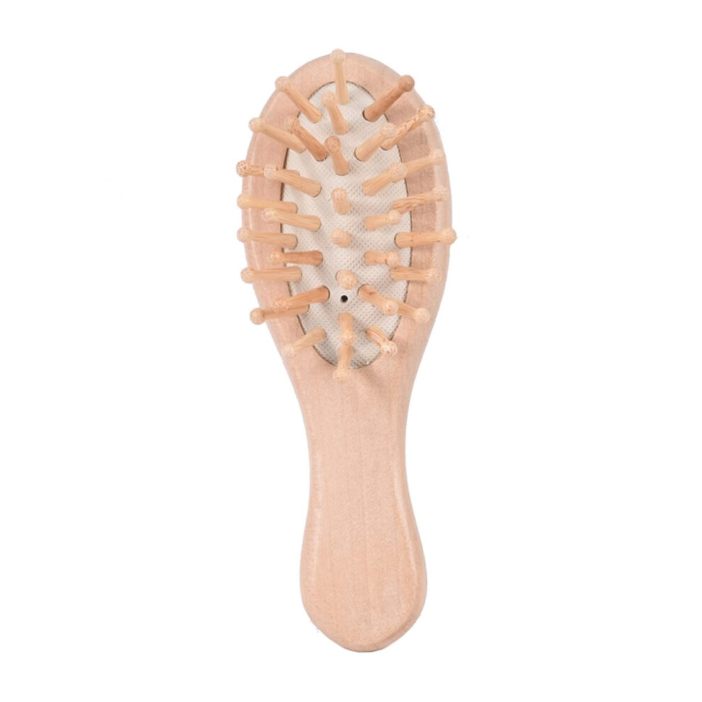 Wooden Cushion Massage Comb Ergonomic Beech Paddle Hair Brush For Scalp Relaxation And Detangling Mini For Home/Hotel