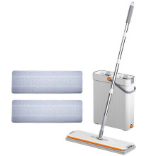 Mop and Bucket With Wringer Set Hands Frees Flat Floor Mop-1
