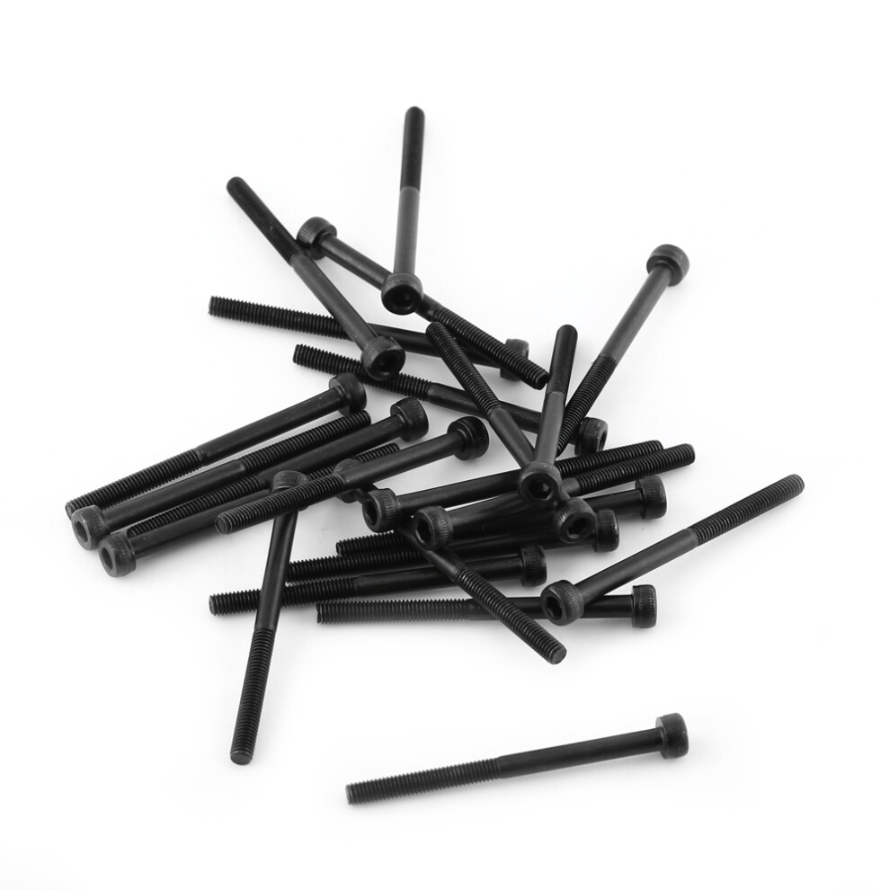 M3 Hex Socket Cap Head Screw Bolt Set Black