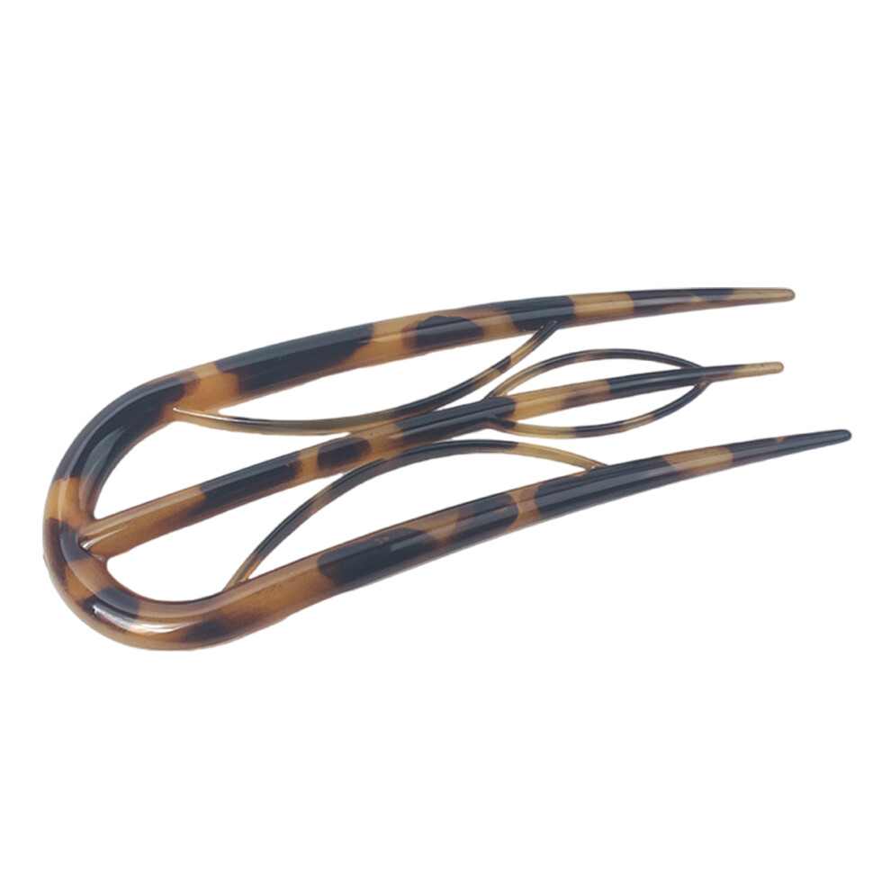 Elegant Hair Stick Twist Hair- GD yellow leopard po-image-OPC-PKHDFBJ-NEW