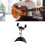 Guitar Foot Stool Foldable Guitar Pedal-Black clamp black base 7