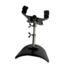 Guitar Foot Stool Foldable Guitar Pedal-Black clamp black base