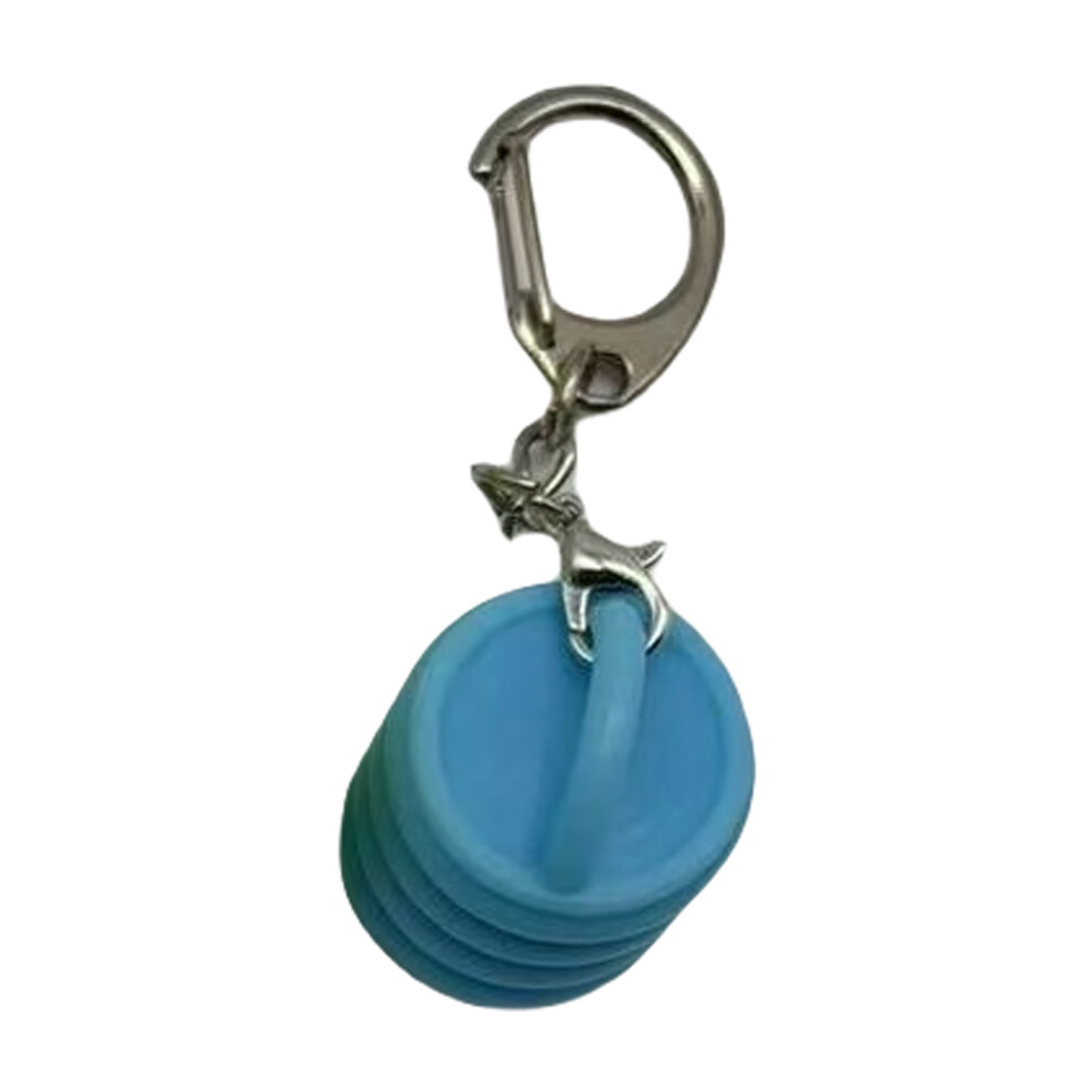 Versatile Lip Gloss Keychain Caps Convenient Makeup Tool-Blue