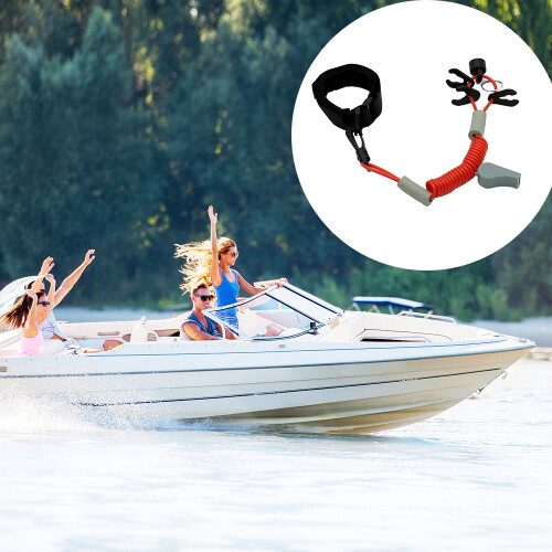 Outboard Boat Motor Kill Stop Switch Key Rope 2