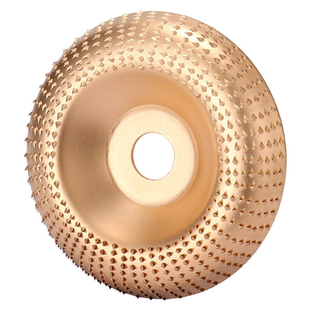 Wood Angle Grinding Wheel Tungsten Carbide Grinding Wheel For Angle Grinder Carving Polishing Sanding 16 Mm Bore Golden 9393856741267