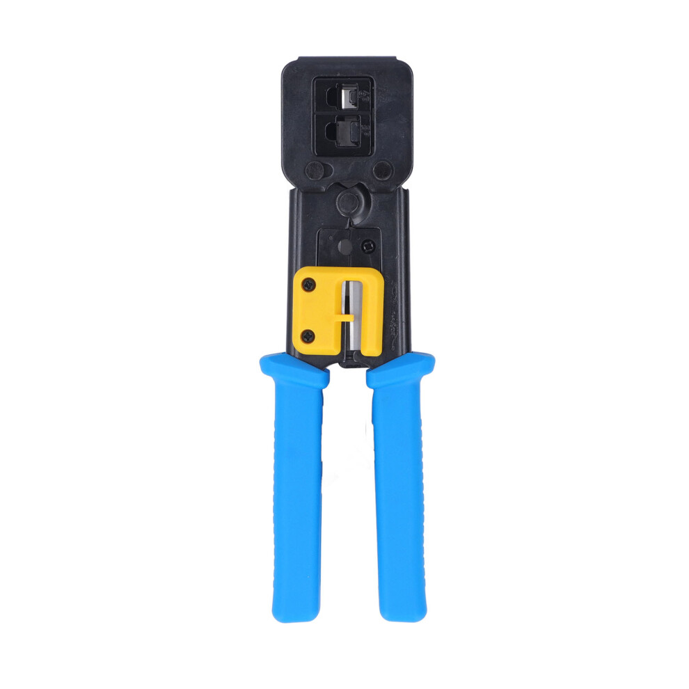 Rj45 Crimp Tool Kit Pass Thru Cat6 Cat5e Network Wire Stripper Tester 9491349787904