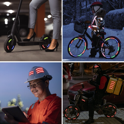10pcs Adhesive Reflective Tape Cycle Safety 2