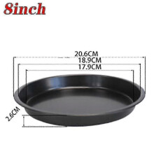 Pizza Tray Oven 6/8/9/10inch Stick Carbon Steel Baking Round