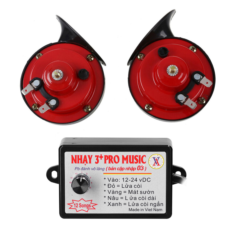 12V Waterproof Double Tone Air Horn For Car Motorcycle 12 Sound Options Loud 5001349794921