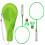 1 Pair Badminton Rackets with Balls 2 Player 1