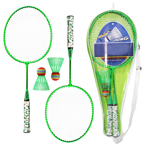 1 Pair Badminton Rackets with Balls 2 Player 2