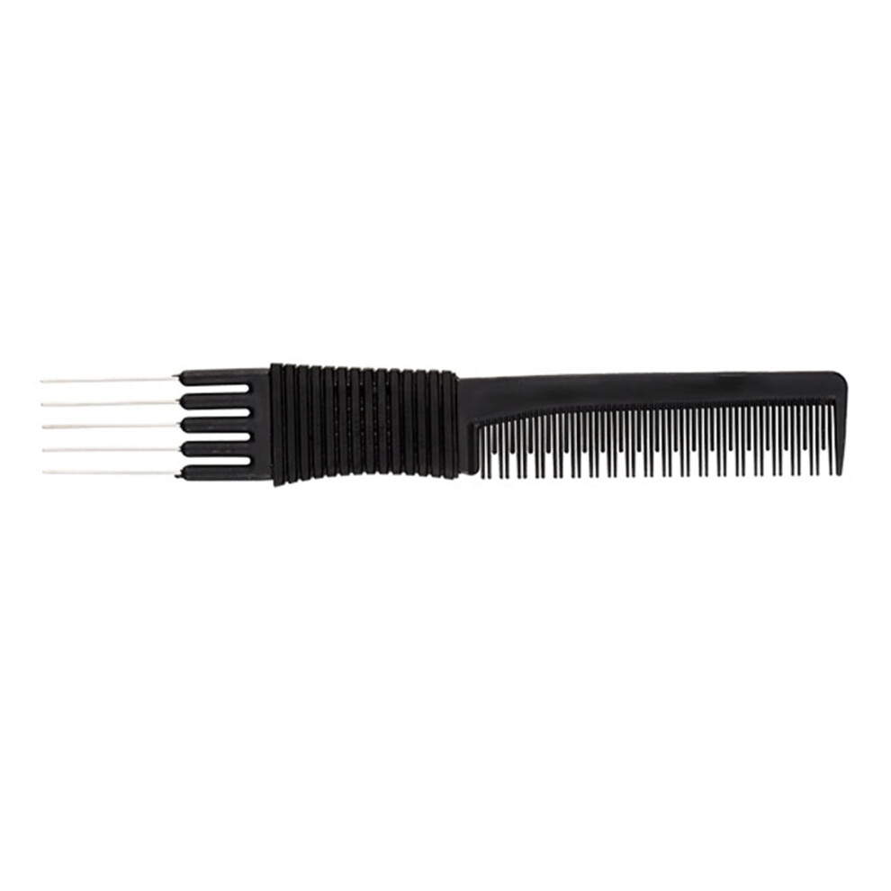 Unisex Teasing Combs Metal Prongs For Back Combs Hair Lifting And Fluffing Salon Styling Tool With Metal Pick