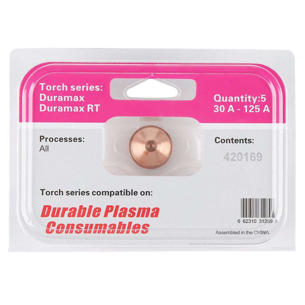 5pcs Plasma Cutter Nozzles Torch Tips Consumables