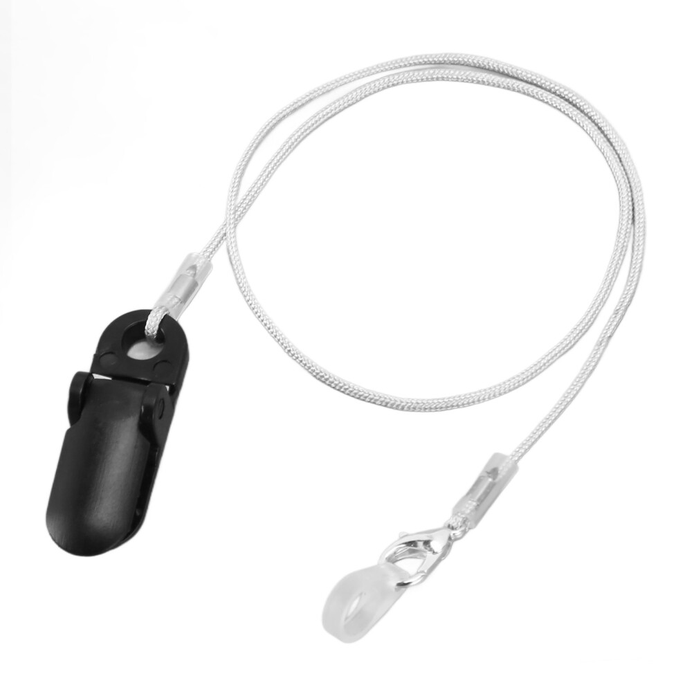 2pcs Sound Aid Clip Holder Lanyard for BTE Ear Aids, Nylon, Travel Protection