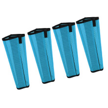 4Pcs Horse Fly Boots Breathable Mesh Leg Guards Blue for Horse Protection