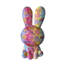 100% New LED Rabbit Night Light, 3D Rainbow Lamp with Remote & Touch Control, Kids Bedside Gift